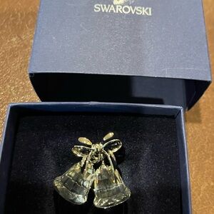 Swarovski Wedding Bells Miniature Collectible Silver